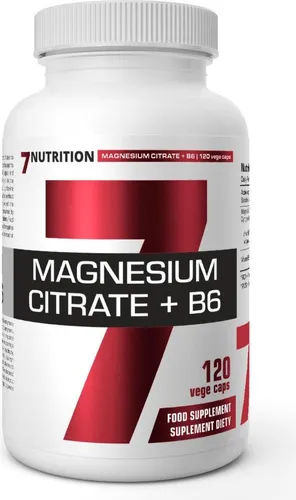 7Nutrition Magnesiumcitrat Magnesiumcitrat + B6 120 Veggie-Kapseln