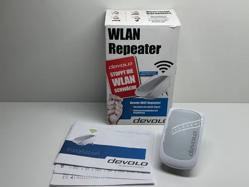 devolo WLAN Repeater Verstärker Weiß 300 Mbit/s, 1x LAN, WPS OVP ⚡BLITZBEREIT⚡