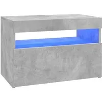 vidaXL TV Schrank mit LED-Leuchten - Stylischer TV-Schrank in Betongrau mit RGB-LED-Beleuchtung, ideal für Ihr Wohnzimmer. Bietet Platz für Ihre Mediengeräte und überzeugt durch Stabilität und modernes Design.