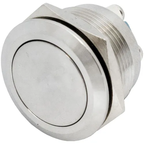 Edelstahl Drucktaster Flach Ø22mm IP65 Schraubanschluss 250V 3A Vandalismussiche