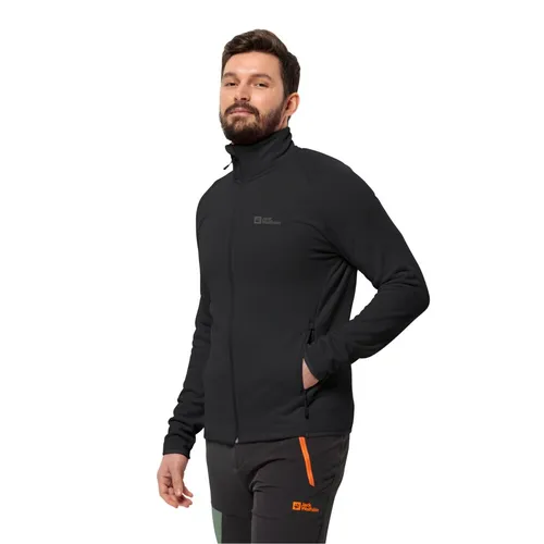 Jack Wolfskin Baiselberg FZ Herren Fleecejacke - Schwarz - L - Funktionsjacken mit warmem Fleece-Material, ideal für Outdoor-Aktivitäten und gemütliche Freizeitstunden.