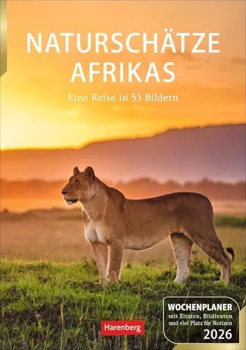 Naturschätze Afrikas Wochenplaner 2026 von Harenberg