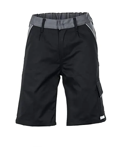 Planam 2714056 Highline Shorts, Schwarz/Schiefer/Zink, Größe XL