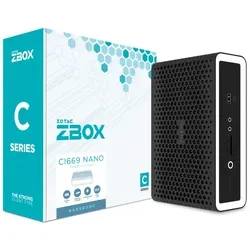 ZOTAC ZBOX-CI629 Nano Mini-PC - Barebone - Barebone PC mit Intel Core i3 i3-1315U, ultra-kompakt und leistungsstark, ideal für Multimedia-Anwendungen und Home Office.