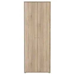 FORTE Schuhschrank Tempra 73,7 cm beige – Modern und funktional - Drohnen – Robuster Schuhschrank mit 5 variablen Einlegeböden und 2 Drehtüren, ideal für Ordnung in Ihrem Flur. FSC®-zertifizierter Holzwerkstoff sorgt für Nachhaltigkeit.