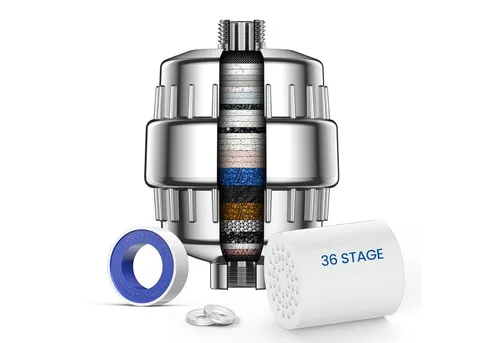 VOXON Duschfilter mit 36 Stufen - Effektiver Kalk- und Wasserfilter - Erleben Sie mit dem VOXON Duschfilter sauberes Wasser dank eines fortschrittlichen 36-Stufen Filtersystems. Er entfernt effektiv Schadstoffe und sorgt für ein angenehmes Duscherlebnis.