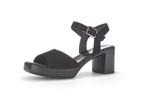 Gabor Veloursleder Riemchensandalen - Wanderschuhe mit bequemer Polsterbrandsohle und Easy-Walking-System für höchsten Tragekomfort und Flexibilität.