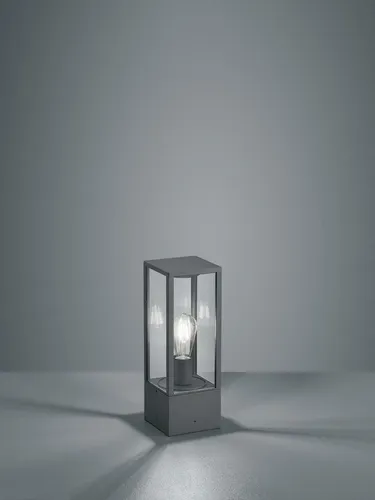 GARONNE Rechteckiger Außenmast in Anthrazit, 40cm von TRIO LIGHTING