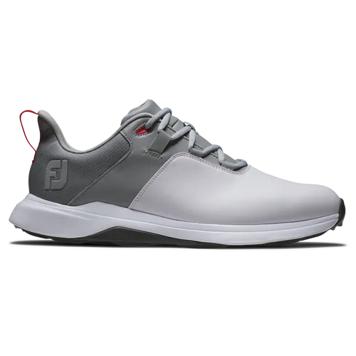 FootJoy Herren Prolite Golfschuh - Grau/Anthrazit, 44.5 EU - Herren-Golfschuhe mit wasserdichtem Synthetik-Obermaterial, EVA-Zwischensohle für hohen Komfort und DuraMax Rubber Außensohle für überlegene Traktion auf dem Golfplatz.