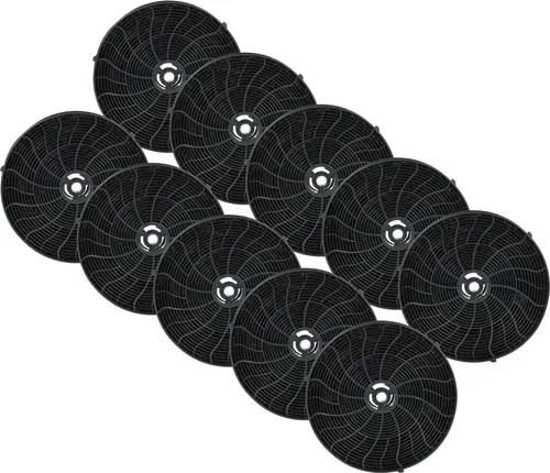 vhbw 10x Aktivkohlefilter kompatibel mit Bosch DBB66AF60, DBB66AF60/01, DBB96AF50/01, DBB96AF50, DBB96AF60, DBB66AF50/01, DBB66AF50 Dunstabzugshaube