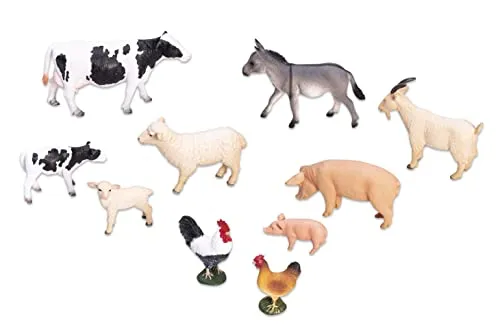 Betzold Bauernhof-Tiere Set, 10-TLG