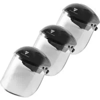 STAHLWERK Gesichtsschutzschild mit Gesichtsvisier - Visier für Schleifarbeiten, extrem leicht und ergonomisch, bietet optimalen Schutz für Oberkopf und Kinn bei maximalem Tragekomfort.