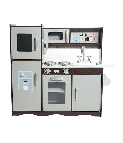 Bayer Chic 2000® Kinderküche Holz – Spielküche mit Gefrierschrank - Küchen-Spielzeugsets, fördert Kreativität & Fantasie mit realistischer Ausstattung und stabiler Bauweise für sicheres Spielvergnügen ab 3 Jahren.