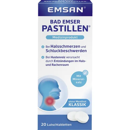 EMSAN Weißes Etikett Bad Emser Pastillen® ohne Menthol