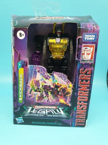 Transformers Generations Legacy Kickback Action-Figur 14 cm - Actionfigur für Kinder ab 8 Jahren, verwandelbar in 14 Schritten und ausgestattet mit Blaster-Accessoire sowie Energon-Klingen für epische Kämpfe!