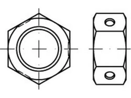 Reyher Biloc-Muttern Kl. 8 M 12 vz (500 Stück) - Vierkantmuttern, 500 Stück in hoher Qualität, ideal für stabile Verbindungen und Made in Germany.