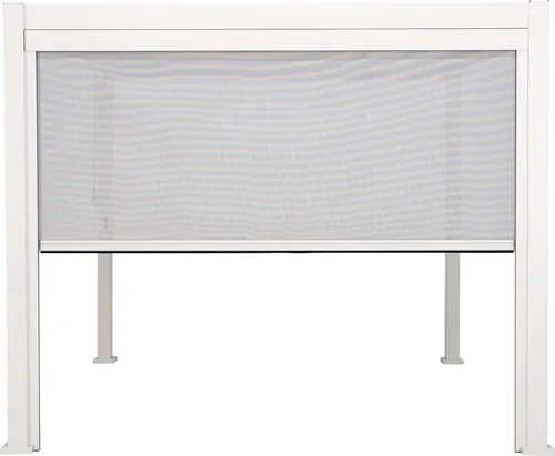 Green Spirit Pergola Sonnenrollo Mirador für 3m Pergola Classic & Deluxe - Weiß - Gartenlauben: Effektiver Wind-, Sonnen- und Sichtschutz für Ihre Pergola, speziell entwickelt für die Serien Mirador und Oasis Classic & Deluxe.