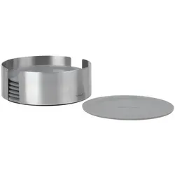 blomus LARETO Untersetzer grau – 6er Set - Elegante Untersetzer mit 11.2 cm Durchmesser, ideal zum Schutz Ihrer Möbel und perfekt für jeden Tisch.