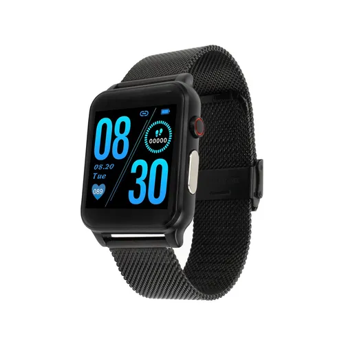 HEYRO FIT 21 Metal Black Smart Watch mit EKG und Blutdruckmessung - Smartwatch mit 24/7 Gesundheitsmonitoring, EKG-Funktion und Schlafanalyse – Ihr persönlicher Gesundheitscoach für Fitness und Wohlbefinden.