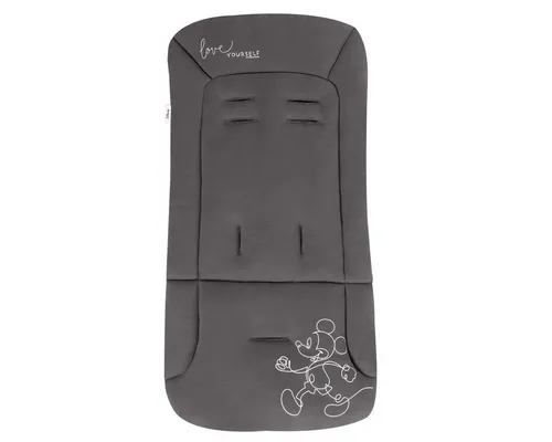 hauck Disney Sitzauflage für Buggys - Mickey Mouse Black - Sitzauflage für Kinderwagen, atmungsaktiv und pflegeleicht, schützt vor Schmutz und sorgt für Komfort das ganze Jahr über.