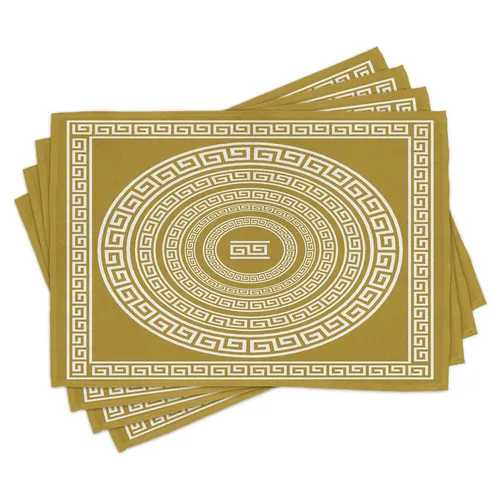 Tischset Platzset 4er Set Frieze Meander Linien