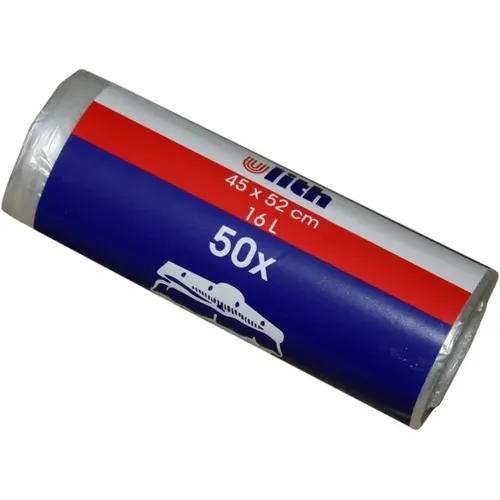 WBV Oelde Müllbeutel transparent 16 L 6 my, 50 Stück/Rolle HDPE Material, 450 x 520 mm 410012, 1018446