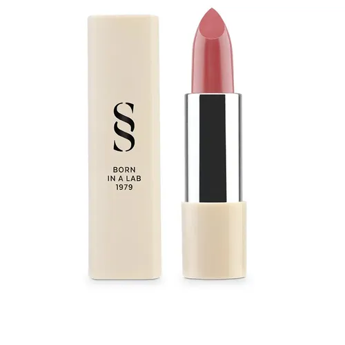 Sensilis Rouge Fondant Lippenstift, nährt und verleiht ein glänzendes und saftiges Finish, mit Hagebuttenöl und Hyaluronsäure, Rose, 3,5 g