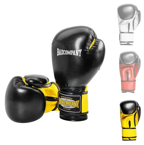 Bad Company Boxhandschuhe - Handschuhe für Boxsport, MMA und Kickboxen mit hochwertiger Innenpolsterung und optimalem Belüftungssystem für hohen Tragekomfort und lange Lebensdauer.