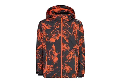 CMP Jungen Skijacke Boy Jacket Snaps Hood 39W1924 grau 152 (12J) - Funktionsjacken mit CLIMAPROTECT-Technologie für optimalen Wetterschutz, ideal für Skialpin und Outdoor-Aktivitäten.