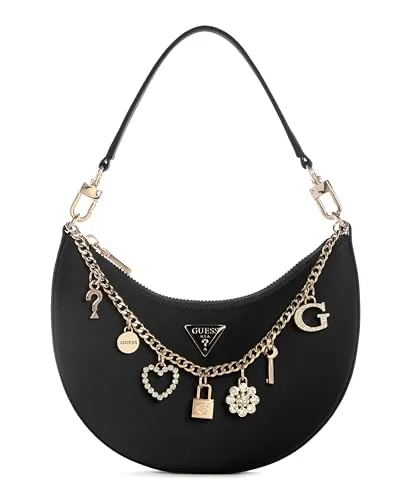 Guess Tasmin Handtasche 21 cm schwarz in schwarz von GUESS