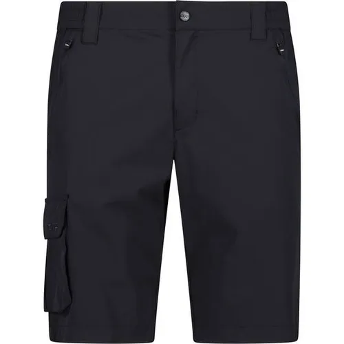 CMP Herren Bermuda Shorts XL grau - Kurze Hosen aus leichtem Vier-Wege-Stretchmaterial für hohen Tragekomfort bei Sommertouren im Sommer.