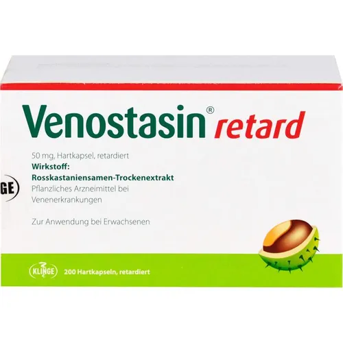 Venostasin retard 50 mg Hartkapsel - 200 Stück - Arzneimittel zur Linderung von Venenbeschwerden, mit retardierter Wirkung für eine langanhaltende Wirkung und optimale Anwendung.