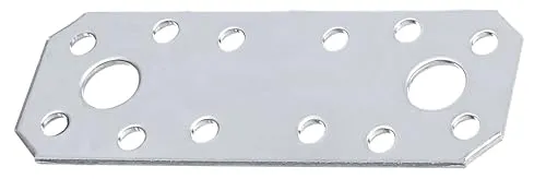 Alberts 839024 Flachverbinder | Edelstahl | 96 x 35 x 2,0 mm | 25er Set