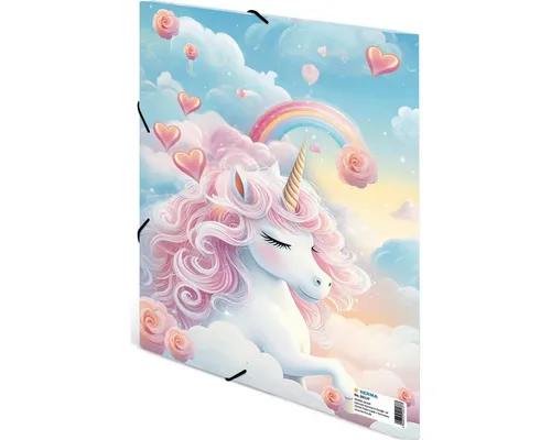 HERMA Fächermappe Sammelmappe A4 Karton Happy Unicorns (3 Stück)