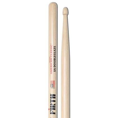Vic Firth American Classic® Series Drumsticks - 5A DoubleGlaze - Double Coat of Lacquer Finish - Wood Tip