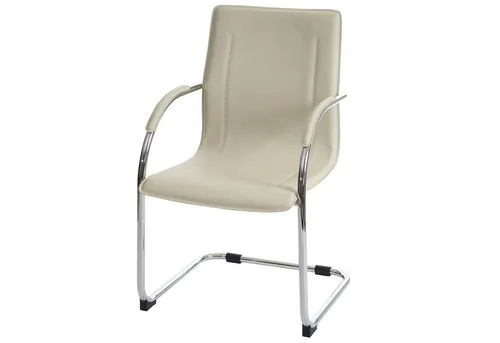 PROREGAL® Besucherstuhl Konferenzstuhl Sammy, HxBxT 93x56x56cm, Sitzhöhe 47cm, Farbe (1 St), bequem mit Armlehnen, stabil, elegant und pflegeleicht