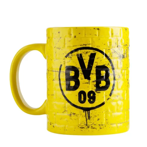 Tasse BVB GELBE WAND  bunt
