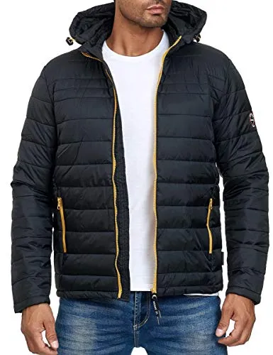 Lascelles Übergangsjacke Herren - Steppjacke mit abtrennbarer Kapuze - Funktionsjacke mit praktischem Tunnelzug und windsicherem Design, ideal für Frühling und Herbst. Leichte Polyesterwattierung sorgt für angenehme Wärme und Komfort.