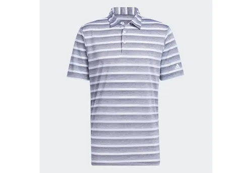 adidas Golf Herren Poloshirt mit zweifarbigen Streifen - Grau DREI/Weiß - XL - Elegantes Poloshirt mit Selbstkragen und 3-Knopfleiste. Das dezente 3-Streifen-Logo und das zweifarbige Design machen es zum perfekten Begleiter auf dem Golfplatz. Hergestellt aus 100% recyceltem Polyester.