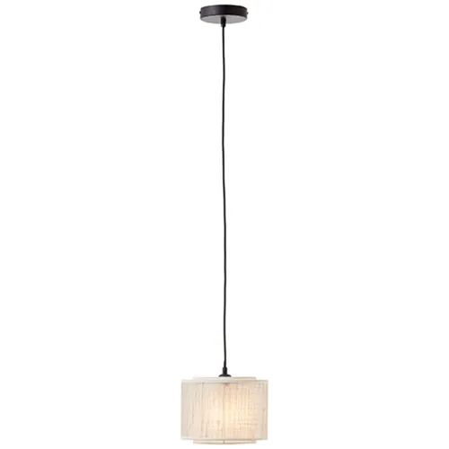 Brilliant Odar Pendelleuchte 22cm - Stilvolle Lampe für jedes Zimmer - Elegante Pendelleuchte aus Metall und Bambus, 42W E27 Fassung, ideal für stimmungsvolle Beleuchtung in Wohnräumen, kürzbares Kabel für flexible Montage.
