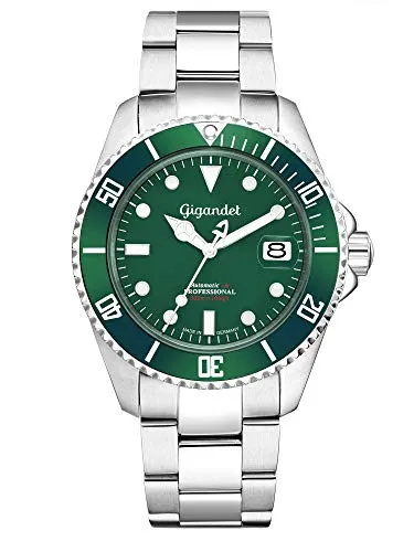Gigandet Herrenuhr Automatik SEA Ground 300 - 300m wasserdicht - Armbanduhr für Herren, Made in Germany, mit kratzfestem Saphirglas und bis zu 300m wasserdichter Bauweise für Abenteuer und Eleganz.