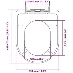 vidaXL Toilettensitz mit Absenkautomatik Weiß Quadratisch - Quadratischer WC-Sitz mit Soft-Close-Funktion, ideal für alle Standard-Toilettenschüsseln. Langlebig aus Polypropylen, leicht zu reinigen und einfach zu montieren.