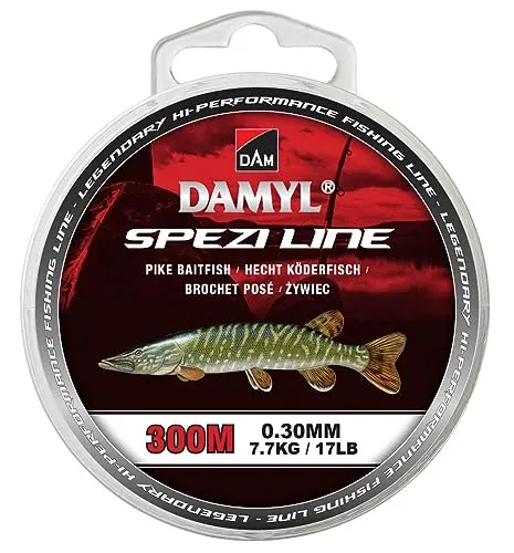 DAM Damyl Spezi Line Pike Baitfish 300M 0.30mm 7.7Kg