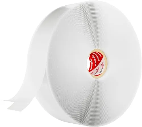 POPPSTAR selbstverschweißendes Silikonband, 11m x 25mm, Isolierband und Dichtungsband (Wasser, Luft), weiß, 1 Rolle