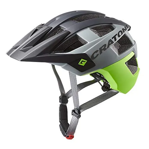 Cratoni AllSet Helm, schwarz/grün, M-L (58-61 cm) von CRATONI