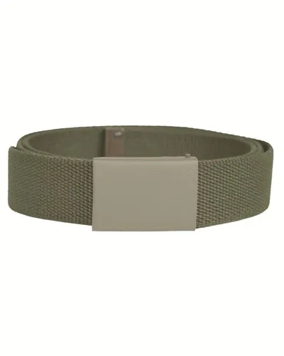 Mil-Tec Gürtel-13102001 Oliv 100 - Hochwertiger Ledergürtel für die BW-Armee, stufenlos verstellbar und passend für alle Gürtelschlaufen, ideal für Alltag und Outdoor-Aktivitäten.