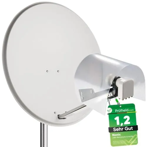 Nonic LNB Wetterschutz Kappe für 2 LNBs – Robuster Schutz für Satellitenschüsseln
