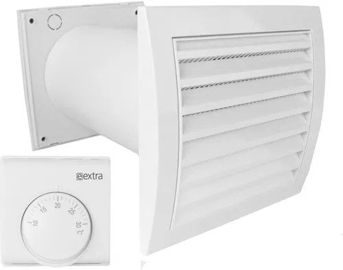 Wärmeverteiler Lüfter mit Thermostat 100 mm