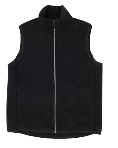 Engel Herren Fleece Weste aus 100% Merino Wolle