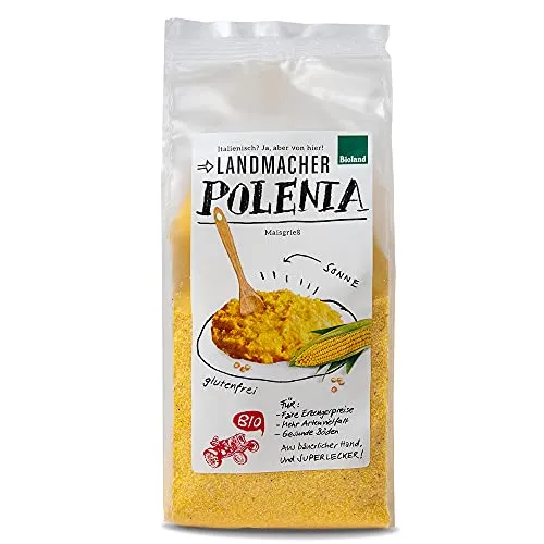 Landmacher - Bioland Polenta - glutenfrei - 500g Schlauchbeutel - DE-ÖKO-007